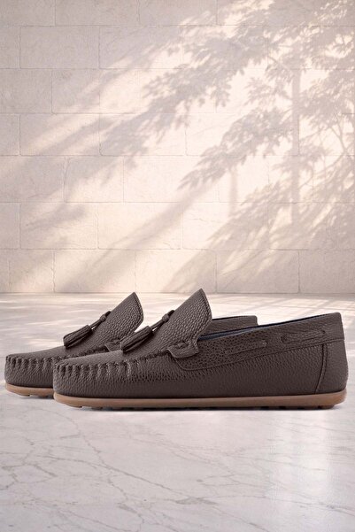 Rakerplus Kahve Rahat Erkek Çocuk Makosen Ayakkabı