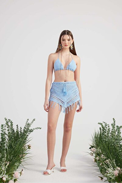 HOLLY LOLLY Costum de tricot Chacha de vară cu modele, de sus și de jos, alba...