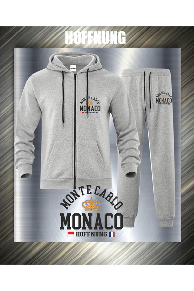 HOFFNUNG Σετ αθλητικής φόρμας με κουκούλα MONTE CARLO MONACO Unisex με φερμου...