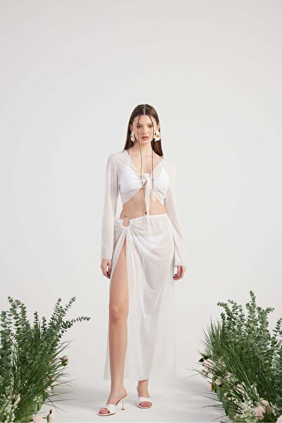 HOLLY LOLLY Bottom Top Ringer Pareo Σετ Λευκό