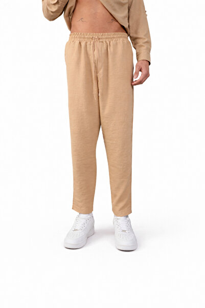 İLKCET MODA Regular Erkek Keten Pantolon