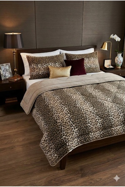 BAMİROSE Diamond Luxury Wellsoft Double-Sided Quilt + Pillowcase, Sleeping, D...