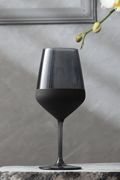 Rakle Matte 4'lü Kadeh Seti Siyah 490 cc