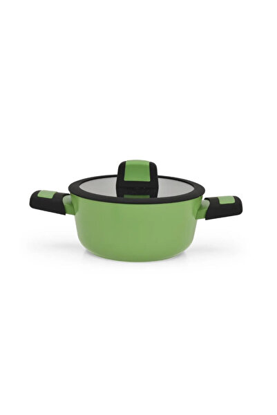 Fissman Тенджера Fissman-BOOM с капак, алуминий, 24x11.5 см, 4.2 л, зелена