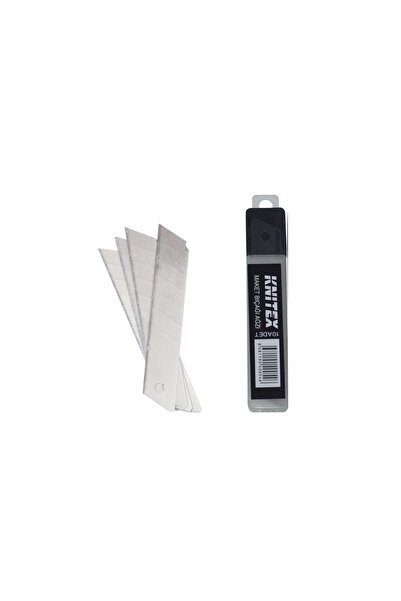 Genel Markalar Maket Bıçağı Yedeği Ucu Kalın 18 Mm Bıçak 10 Adet