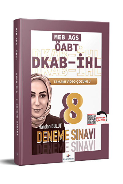 Dizgi Kitap 2026 Meb Ags ÖABT DKAB İHL Tamamı Video Çözümlü 8 Deneme Sınavı H...