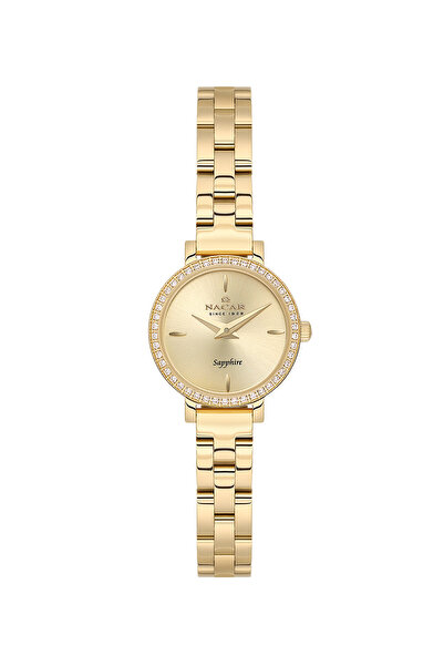 Nacar Sapphire Glass Gold Women's Wristwatch Nc08-39890196-Dcms