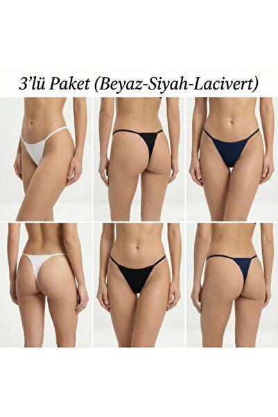 calma STRİNG 3 RENK PAMUKLU (BEYAZ -SİYAH-LACİVERT)