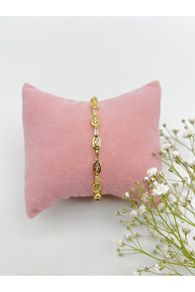 SEHERDEN Zircon Stone Non-Tarnish Gold Color Vintage Model Steel Bracelet – E...