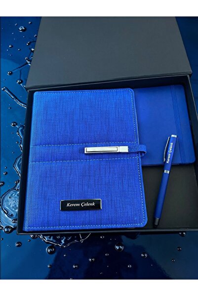 Kişiye Özel Kutulu Organizer Defter Kalem Seti