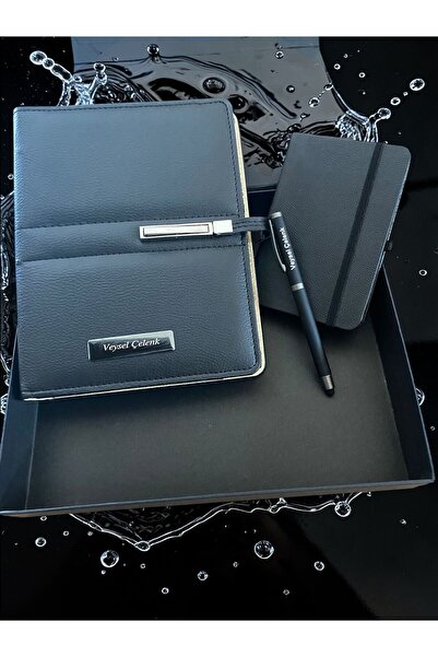 kerem promosyon Kişiye Özel Kutulu Organizer Defter Kalem Seti