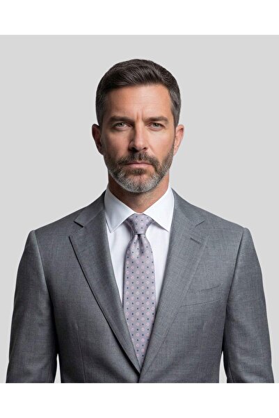 1001 Kravat ربطة عنق منقوشة باللون الوردي بعرض 8 سم