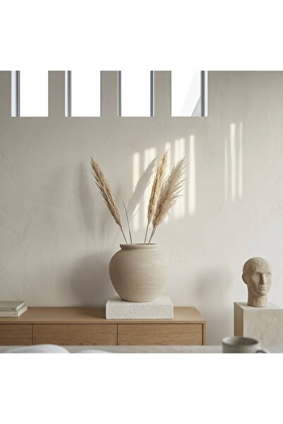 Yalda atelier Handmade büyük Vega Dokulu Dekoratif Vazo | El Yapımı Modern Sa...