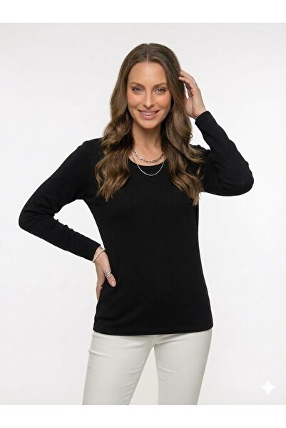 QYA Clothing ΒΑΣΙΚΟ ΜΑΚΡΥΜΑΝΙΚΟ ΜΑΚΡΥΜΑΝΙΚΟ ΜΠΛΟΥΖΑ 100% ΒΑΜΒΑΚΙ