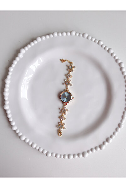 Reorah Collection ساعة بلو ستار جلو - ساعة زهرة النجوم الزرقاء