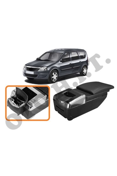 OTO H.İ.T. DACİA LOGAN MCV MK1 UYUMLU BARDAKLIKLI LÜKS KOL DAYAMA KOLÇAK SİYA...