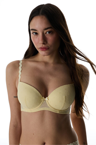 Penti Yellow Laluce Lace Bra