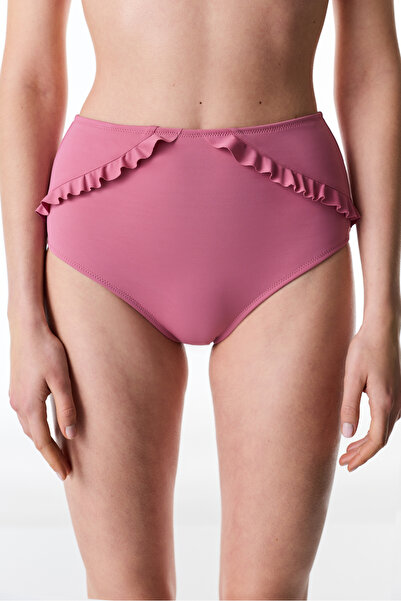 Penti Gül Pembesi New High Ruffle Bikini Altı