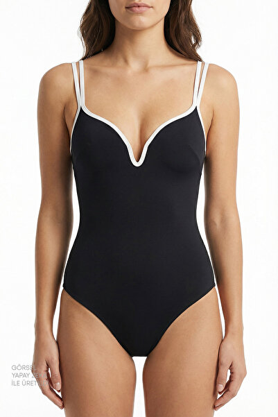 Penti Black Beluga Push up Supported Swimsuit