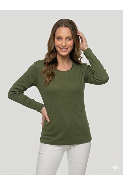 QYA Clothing Basic Wide Fit 100% Cotton Long Sleeve T-Shirt