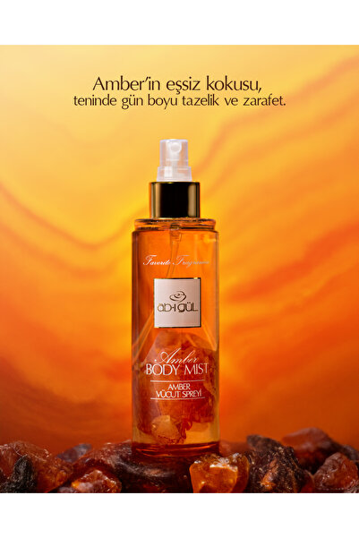 Ab-ı Gül Amber Body Mist | Vücut Spreyi 200 ML - Nemlendirici Etki