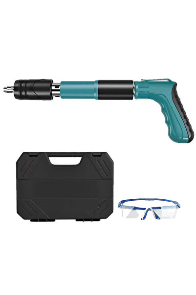 FOTOFUN Pistol de cuie manual, 100 de cuie, funcționare silențioasă, mâner er...