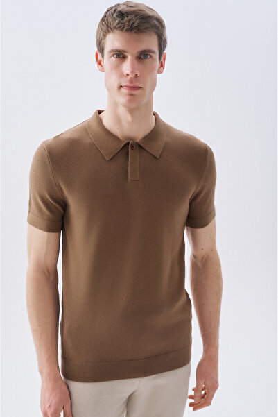 Mudo سترة تريكو بأكمام قصيرة وياقة بولو