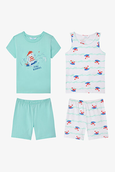 Penti Boys' Surf Buddies Cotton 2-Piece Pajama Set