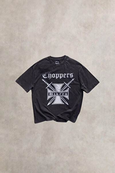 Overdrive Tricou oversize vintage „bicicliști”.