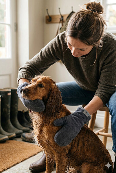 oyapet Microlux® Pati Kurulama Eldiveni 2 Adet - Lüks Mikrofiber Havlu Çift K...