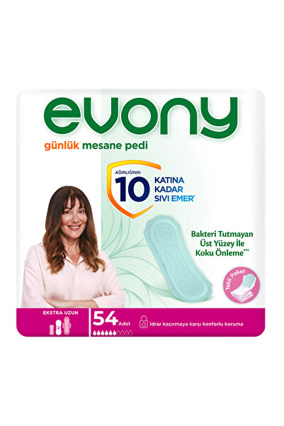 Evony GÜNLÜK MESANE PED EXTRA UZUN 54 ADET