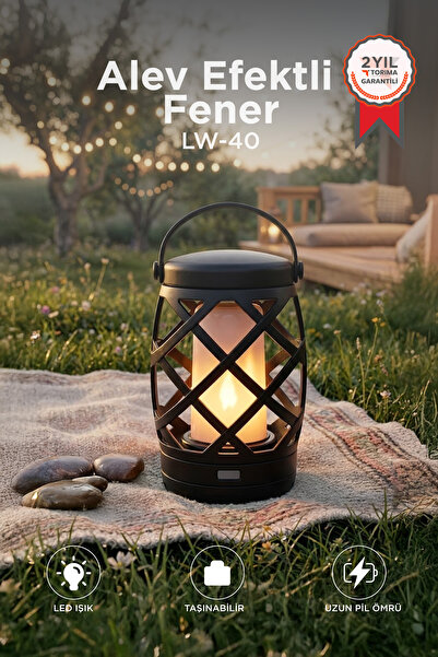 Torima Nostaljik Retro Pilli Led Işıklı Gece Lambası LW40 Siyah