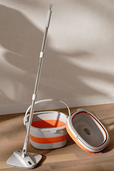 valletta Vlora Akıllı Katlanır Kovalı Kolay Saklanabilir Temizlik Seti Mop Pa...