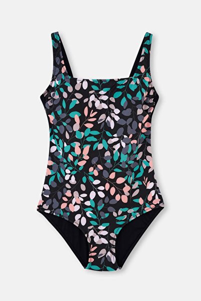 Dagi Siyah - Yeşil Korseli Toparlayıcı Mayo