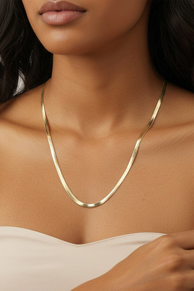 XUPING JEWELRY Stil Incisi/Xupıng Jewelry 14 Ayar Altın Kaplama, Italyan Koly...