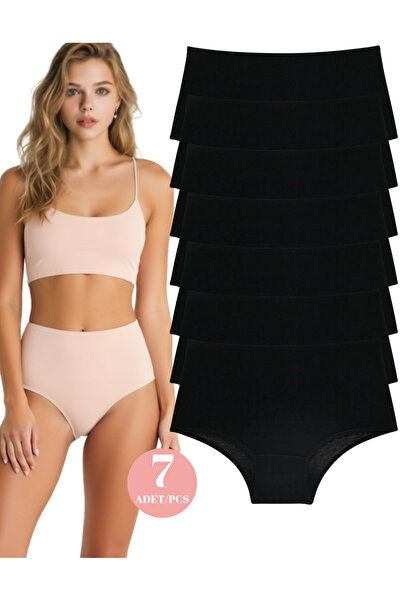 ROSEPERİ Dámské kalhotky s vysokým pasem 7 balení Měkká tkanina Pružné Pohodl...