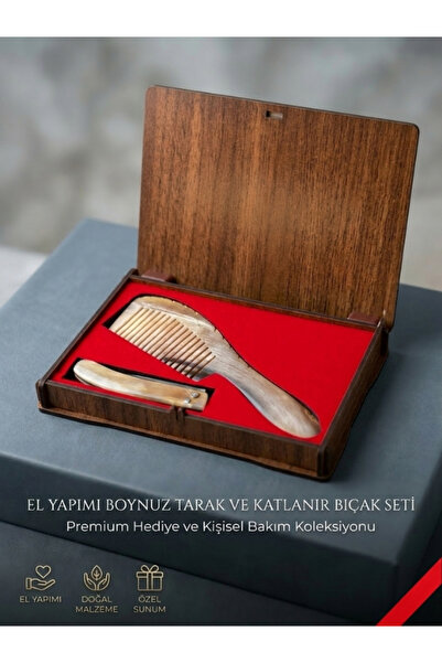 HEPSİ ANADOLU Özel Kutu Boynuz Tarak & Sivas Boynuz Saplı Çakı