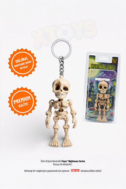 Xtoys Skibz İskelet Anahtarlık, Çanta Charmı ve Aksesuarı, Sevgiliye Hediye H...
