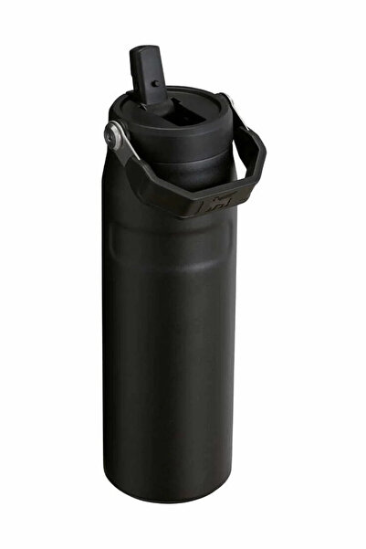Stanley The IceFlow™ Bottle Flip Straw Pipetli Termos Bardak 2.0 0,70 LT / 24oz Siyah 10-11283-143
