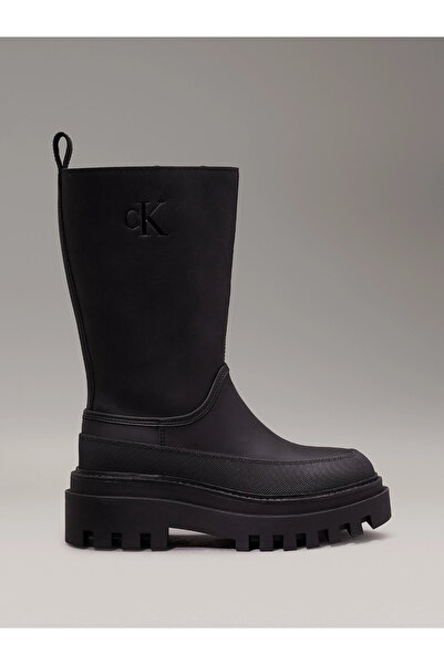 Calvin Klein Kadın Deri Yağmur Botları YW0YW015590GJ