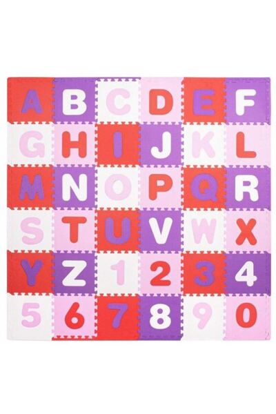 Springos Covoraș puzzle pentru bebeluși, spumă EVA, alfabet și cifre, 172x172...