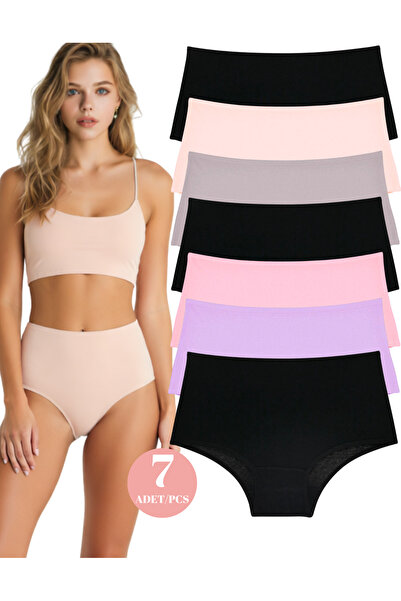 ROSEPERİ Chiloți de damă cu talie înaltă din bumbac moale Bato 5 buc. Chiloți...