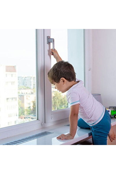 Empria Blocator geam, siguranta pentru fereastra, Gri, protectie ferestre copii