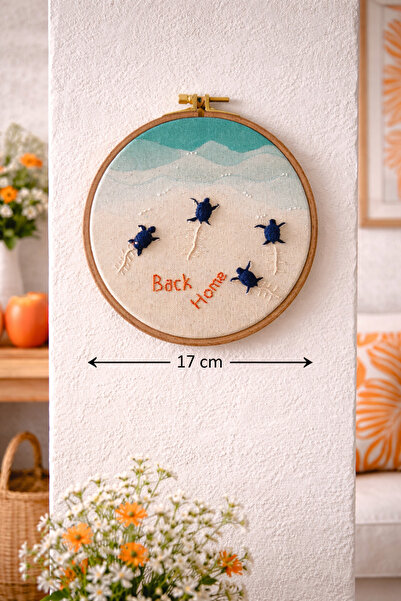 DEAR HOME Back Home nakış kasnak pano duvar dekoru