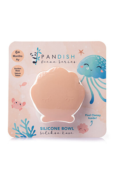 pandish Exclusive Series Clamsy Silikon Kapaklı Kase Pinky