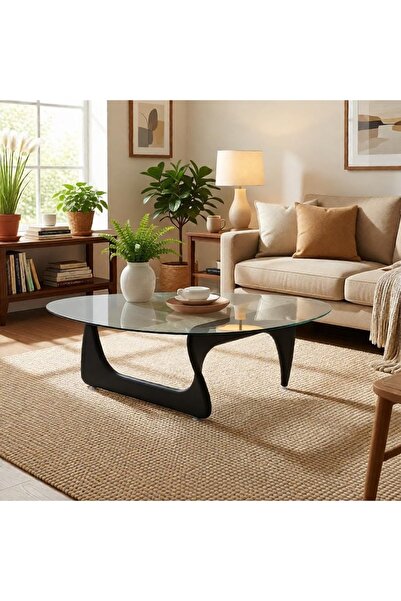 DEC13 Modern design glass coffee table