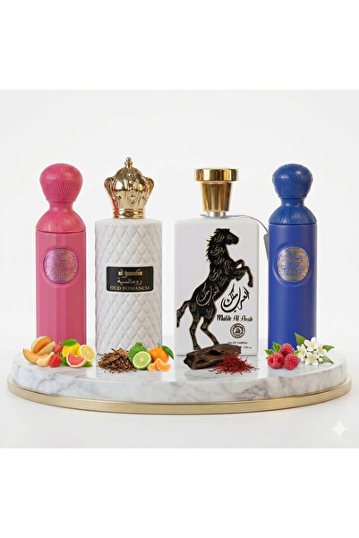 Arab Set 4 Parfumuri Arabesti (2x Barbat + 2x Dama) 100ML - Qissah + Oud Roma...
