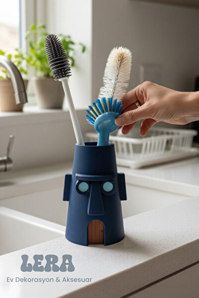 Decolera Organizator de bucătărie Squidward Evi – Suport pentru perii și bureți