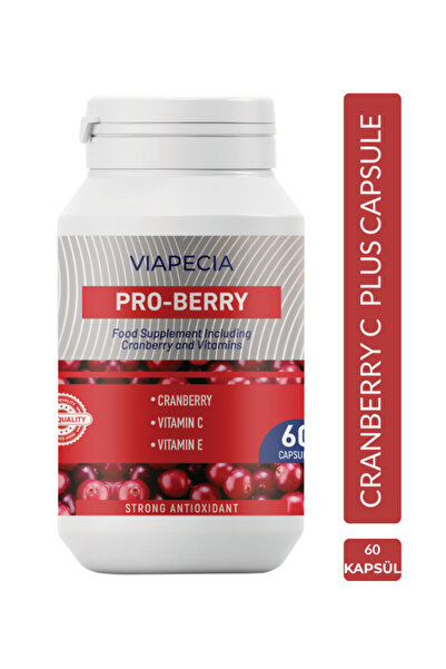 Viapecia Cranberry C Plus - Turna Yemişi Ekstraktı E & C Vitamin Takviyesi, İ...