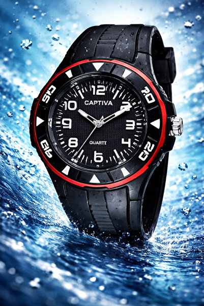 captiva Analog 30 Mt Suya Dayanıklı Silikon Kordonlu Çoçuk Kol Saati Yeni Mod...